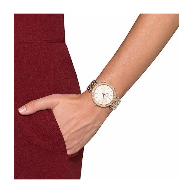 MICHAEL KORS ženske ure MK3203 Darci – dvobarvna ura s kristali